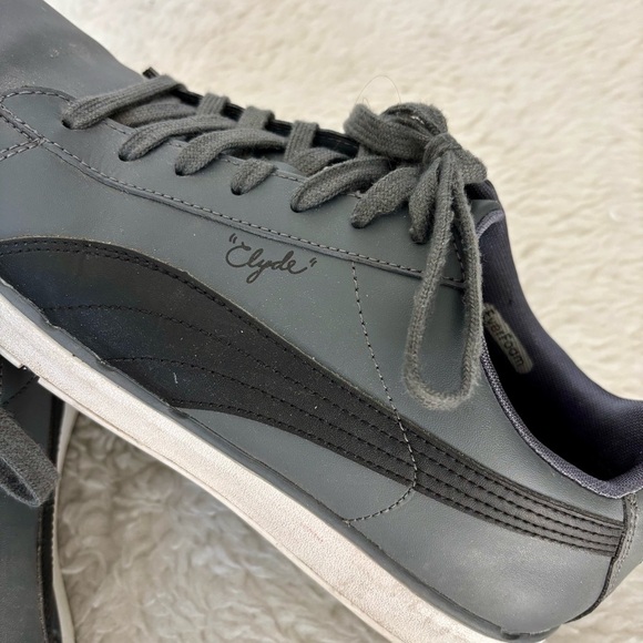 Puma Clyde Men's Gray and Black Sneakers size 11.5 - Picture 5 of 8